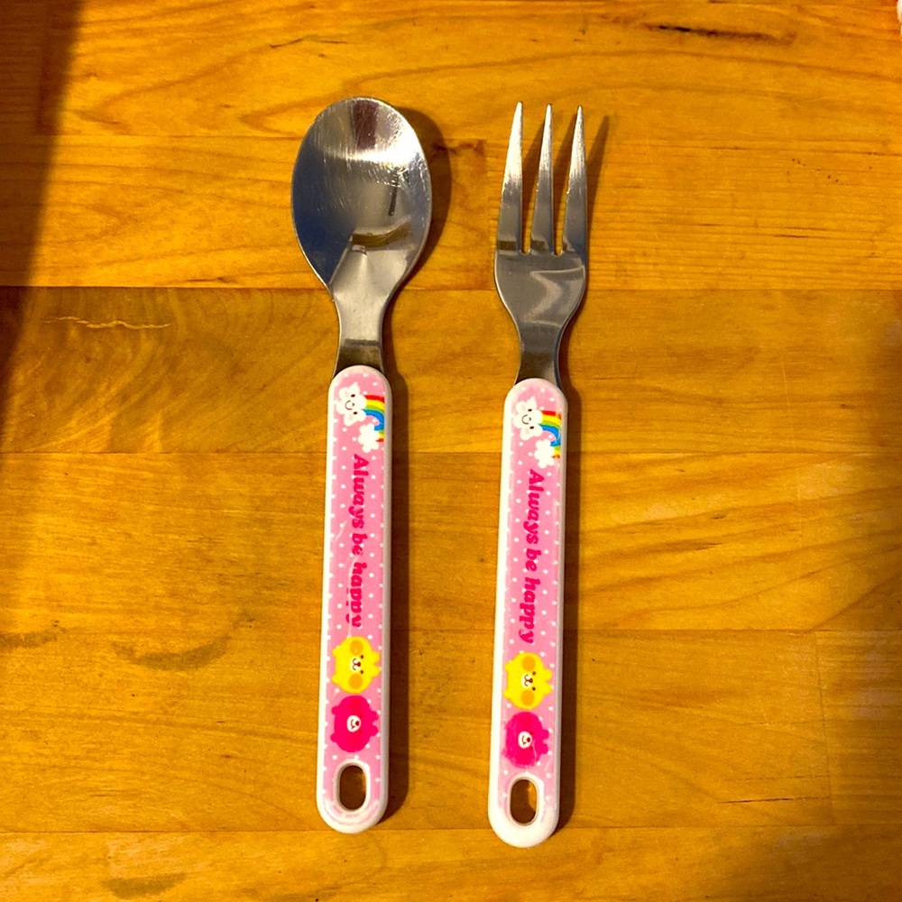 Kid spoon and fork ser